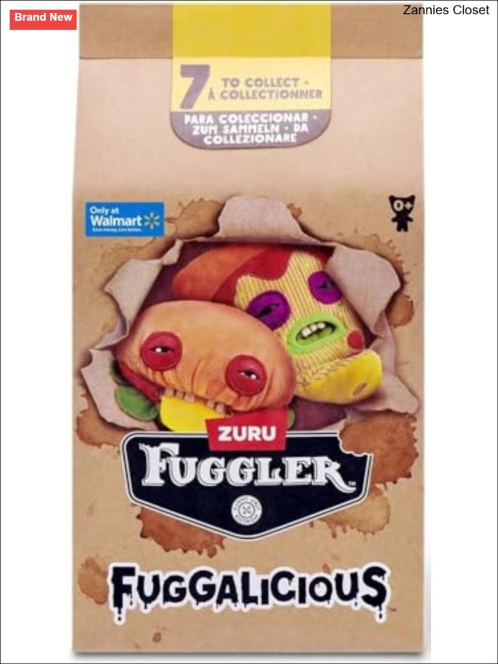 Fuggalicious Mystery Blind Bag Food Theme Collectible Plush Toy 7 to Collect